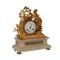 Gilded Antimony Alabaster Table Clock, 1800s, Immagine 1