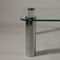 Vintage Chromed Metal Coffee Table with Glass Top 6