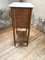 Marble & Faux Bamboo Nightstand, 1920s 5