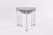 Scandinavian Modern Danish Chrome Plated & Glass Nesting Tables, 1980s, Set of 3, Image 6