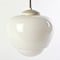 Weiße Deckenlampe aus Opalglas, 1960er 2