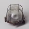 Industrial Bakelite & Glass Wall Light with Metal Cage, 1960s, Image 1