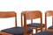 Dänische Vintage Esszimmerstühle aus Teak, 4er Set 5