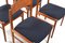 Dänische Vintage Esszimmerstühle aus Teak, 4er Set 7