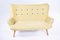 Vintage Sofa mit Gestell aus Buche 11