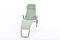Danish Iron & Green Upholstered Chaise Longue, 1960s 2