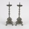 18th-Century Baroque Pewter Candlesticks, Set of 2 3