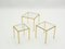Gilt & Wrought Iron Nesting Tables by Robert & Roger Thibier, 1960s, Set of 3 3
