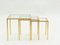 Gilt & Wrought Iron Nesting Tables by Robert & Roger Thibier, 1960s, Set of 3 8
