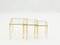 Gilt & Wrought Iron Nesting Tables by Robert & Roger Thibier, 1960s, Set of 3, Image 9