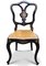 Viktorianischer schwarz lackierter & vergoldeter Stuhl von Jennens & Bettridge 1