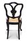 Viktorianischer schwarz lackierter & vergoldeter Stuhl von Jennens & Bettridge 5