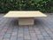 Vintage Travertine and Brass Coffee Table from Fedam, Image 1