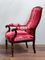 Antique French Mahogany Armchair, Image 4