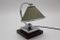 Lampada da tavolo Art Déco in metallo cromato e acero, anni '20, Immagine 6
