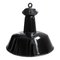 Industrial Black Enamel Factory Lamp, 1930s 1