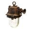 Vintage Industrial Brown Ceiling Lamp, Image 4