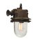 Braune industrielle Vintage Deckenlampe 2