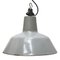 Lámpara colgante holandesa industrial vintage esmaltada en gris de Philips, Imagen 4