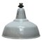 Vintage Industrial Grey Enamel Pendant from Philips 1