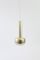 Vintage Brass Pendant Guldpendel by Vilhelm Lauritzen for Louis Poulsen, Image 1