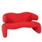 Red Djin Sofa by Olivier Mourgue, 1960s 3