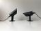 Schwarze minimalistische dänische Wandlampen von Lyfa, 1980er, 2er Set 1