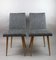 Vintage Grey Upholstered Dining Chairs, 1970s, Set of 2, Image 1