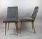 Vintage Grey Upholstered Dining Chairs, 1970s, Set of 2 4