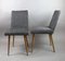 Vintage Grey Upholstered Dining Chairs, 1970s, Set of 2, Image 4