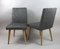 Vintage Grey Upholstered Dining Chairs, 1970s, Set of 2, Image 6