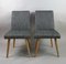 Vintage Grey Upholstered Dining Chairs, 1970s, Set of 2 3