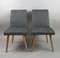 Vintage Grey Upholstered Dining Chairs, 1970s, Set of 2, Image 3