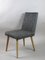 Vintage Grey Upholstered Dining Chairs, 1970s, Set of 2 1