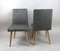 Vintage Grey Upholstered Dining Chairs, 1970s, Set of 2 4