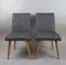 Vintage Grey Upholstered Dining Chairs, 1970s, Set of 2, Image 2