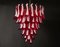 Red Murano Glass Chandelier, 1983, Image 10