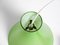 Mid-Century Austrian Green Glass Diabolo Pendant Lamp 7