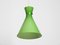 Mid-Century Austrian Green Glass Diabolo Pendant Lamp, Image 1