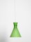 Lámpara colgante Diabolo austriaca Mid-Century de vidrio verde, Imagen 5
