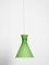 Mid-Century Austrian Green Glass Diabolo Pendant Lamp 5