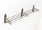 Large Art Deco French Nickel-Plated Brass Coat Rack, 1930s 6