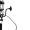 Large Vintage Industrial Black Enamel & Metal Scissor Lamp, Image 4