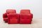 Rote Vintage Lombardia Ledersessel von Risto Holme für IKEA, 1970er, 2er Set 7