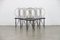 Industrielle Esszimmerstühle aus Metall & Messing von Frank Lloyd Wright für Cassina, 1970er, 6er Set 4