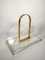 Vintage Acrylic Glass Magazine Rack 6