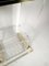 Vintage Acrylic Glass Side Table with Mirrored Shelf, Image 3