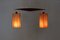 Scandinavian Teak & Raffia Suspension Light, 1960s, Image 8