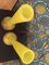 Vasi Berluze vintage in vetro giallo di Delatte Nancy, set di 2, Immagine 5