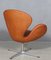 Silla Swan vintage de cuero de Arne Jacobsen para Fritz Hansen, Imagen 6